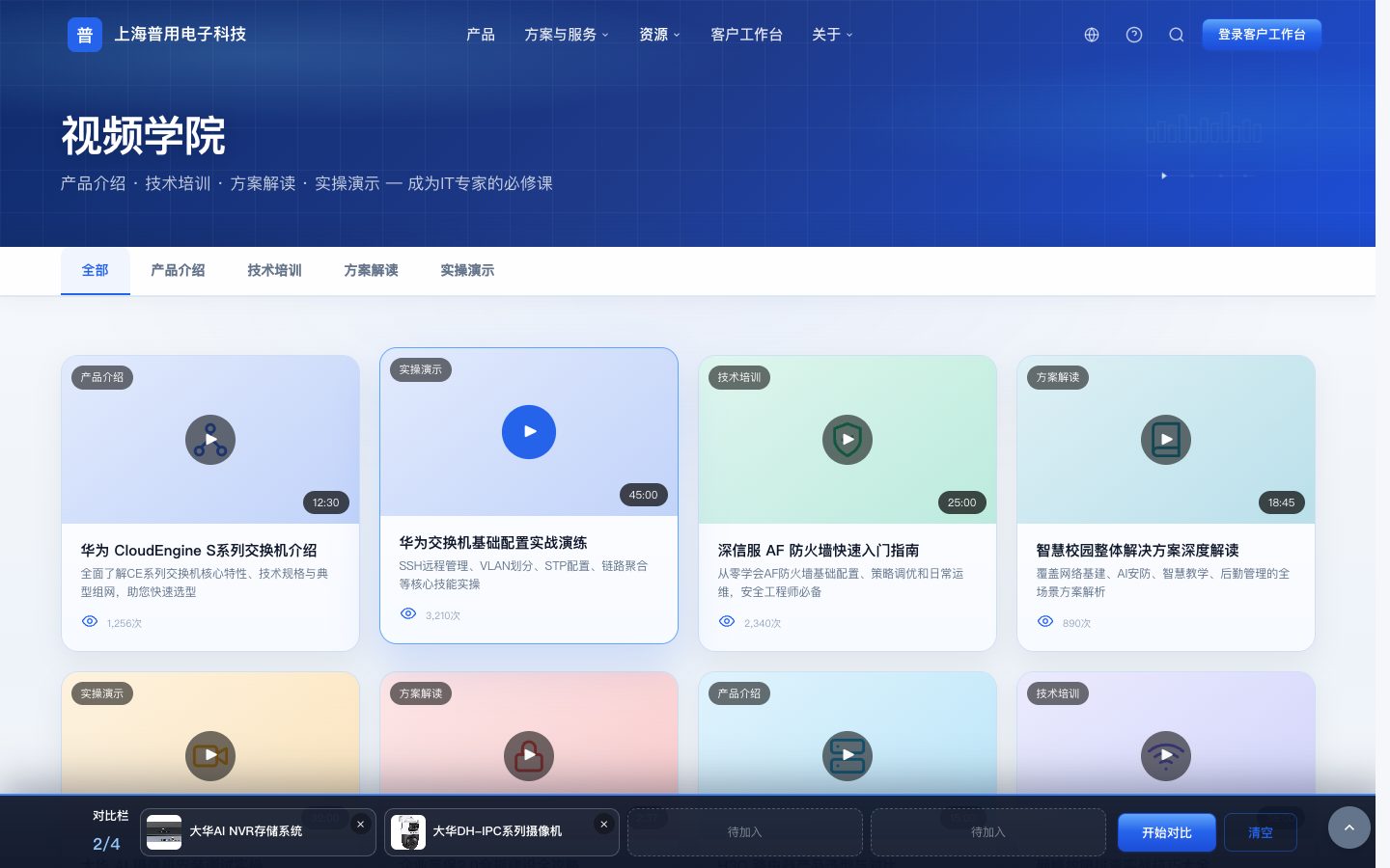 视频学院列表